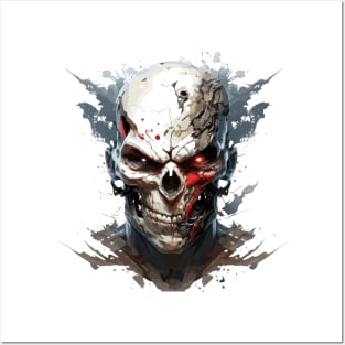 Skull Wild Life Painting Dark Character Spirit Posters and Art